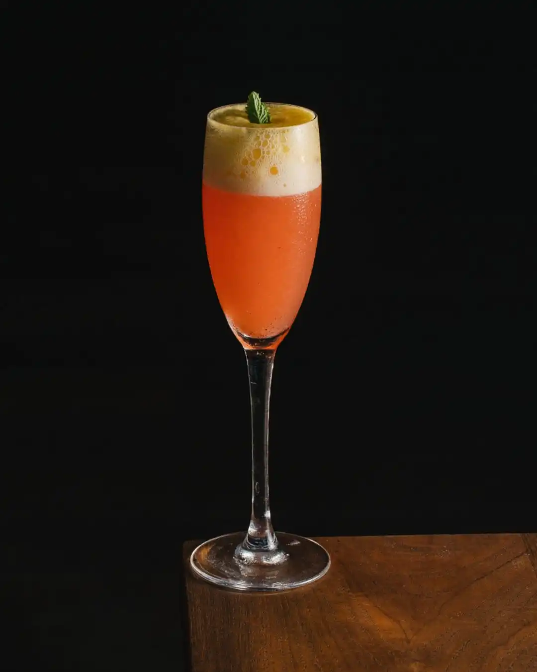 Mama San's Passion Fruit Mint Bellini